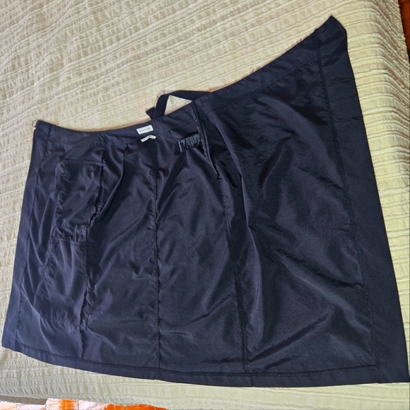 Urban Outfitters Black Wrap Cargo Midi Skirt with Belt | Size Small Petite - Picture 9 of 14